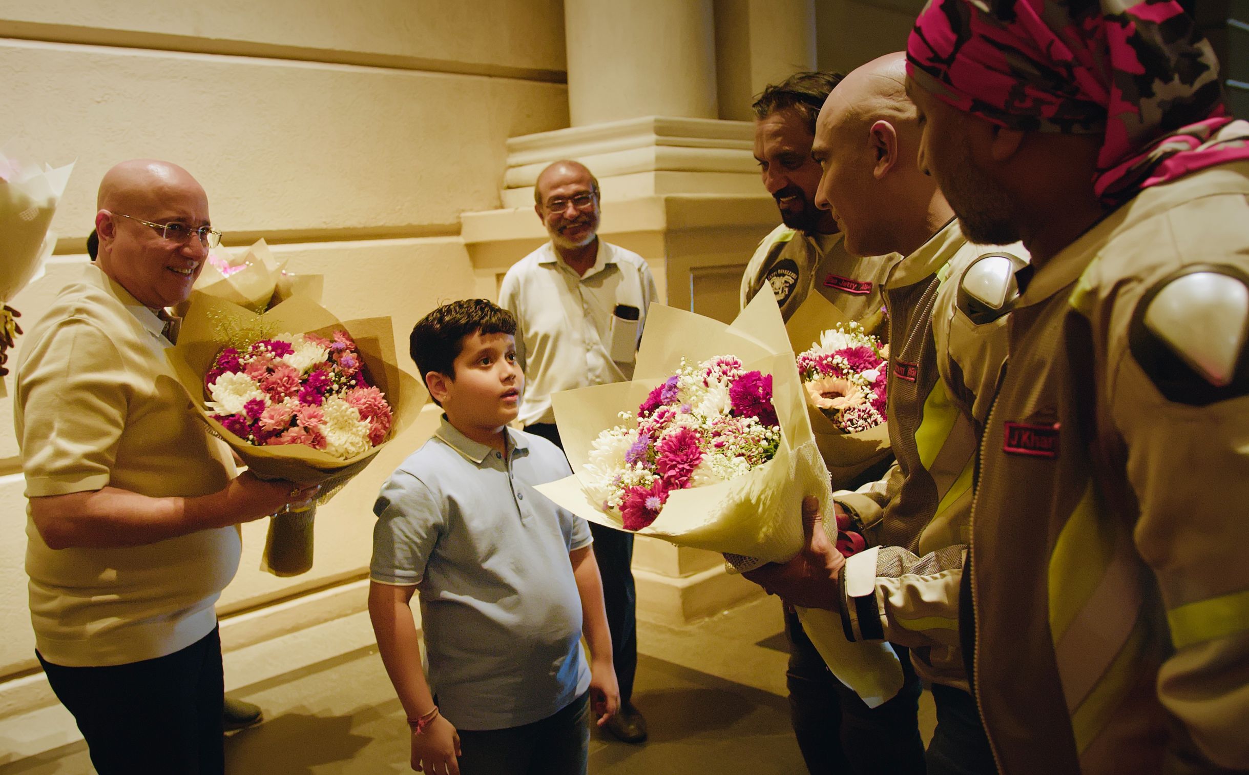 Revellers Welcoming Moments